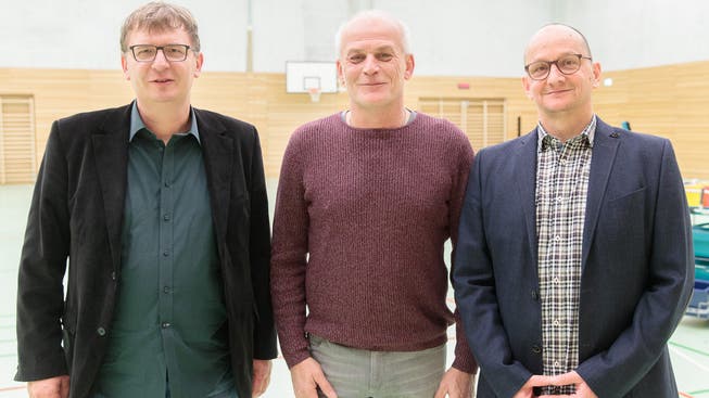 Von Links: Simon Mahrer (Präsident), Jürgen Brandstaeter, Guido Wirthlin (Sportchef)