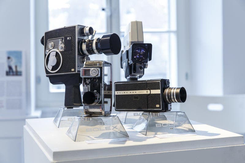 Diese Kamera steht im Fokus einiger Kurzfilme und es gibt auch eine Ausstellung im Künstlerhaus S11 dazu: Die Bolex.