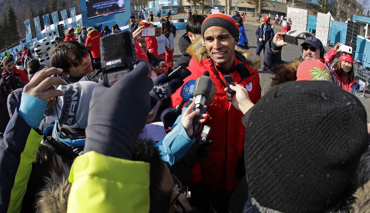 Pita Taufatofua aus Tonga ist ein gefragter Mann an den Olympischen Winterspielen in Pyeongchang