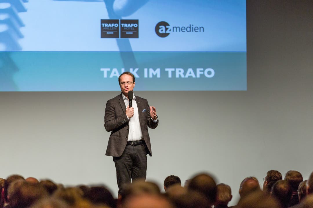 Impressionen vom 19. Talk im Trafo in Baden Der österreichische Humangenetiker Markus Hengstschläger tritt am Talk im Trafo vom 15. Januar 2018 auf.