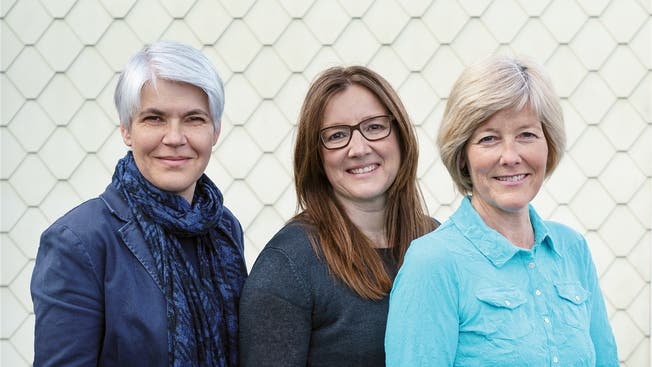 Gemeinderatskandidatinnen der Freien liste Lostorf (v.l.): Gabriela Lätt (bisher), Susanne Hess, Elisabeth Burri.