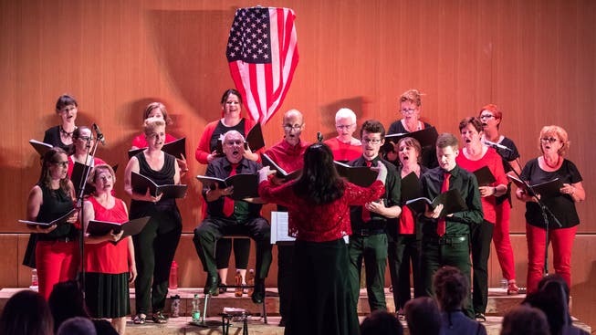 Der gemischte Chor alcanto sang Lieder in Anlehnung an Amerika.