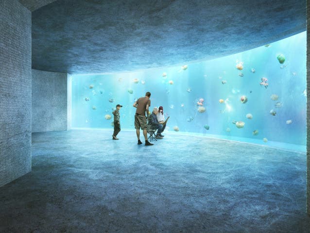 Computervisualisierung des Ozeanium Projektes des Zoo Basel