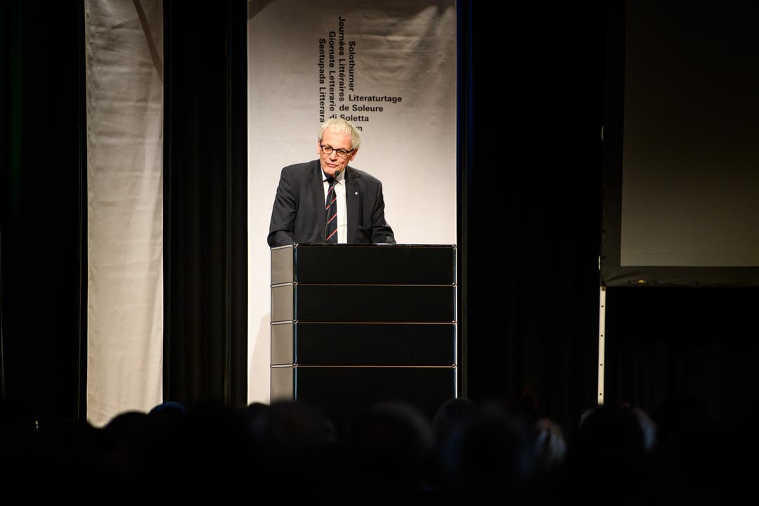 Stadtpräsident Kurt Fluri trat meinte, der Erfolg der Literaturtage zeige sich im Gleichgewicht von Konstanz und Wandel.