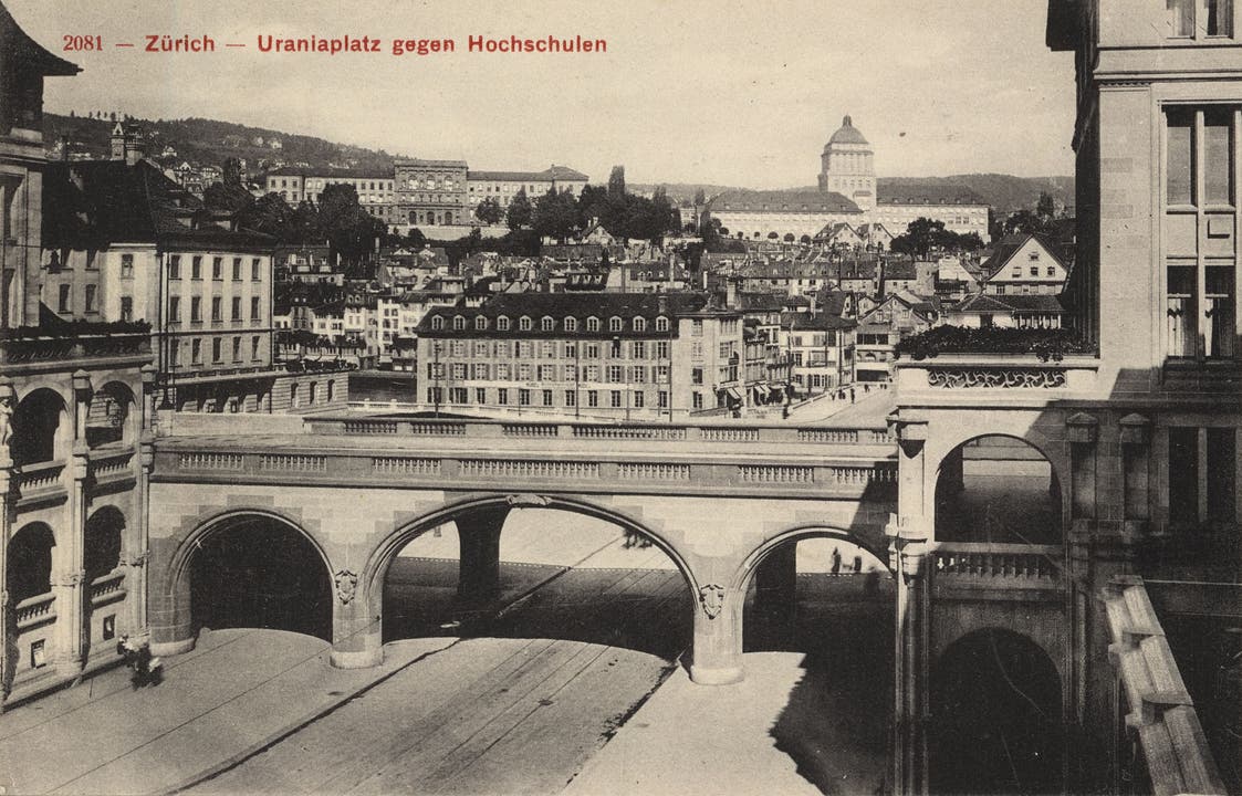 Uraniaplatz. Das Bild entstand zwischen 1900 und 1922.
