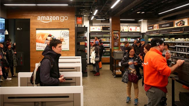 Stehlen unmöglich: Die Kundschaft bei Amazon Go in Seattle ist lückenlos überwacht. Lindsey Wasson/Reuters