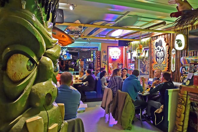 Die wilde Mischung aus American Diner, Tiki, Mexiko-Trash und Rock ’n’ Roll kommt bei den Gästen im «Andy’s Place»an.