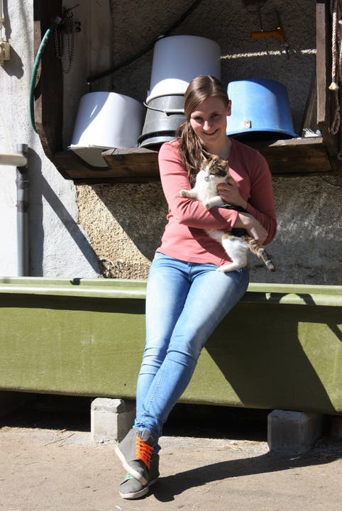 Martina Husistein, gelernte Landwirtin, möchte später den elterlichen Betrieb übernehmen.