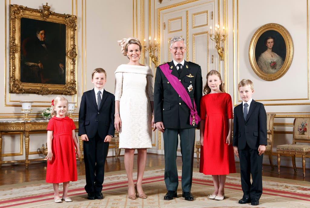 Das Paar hat vier Kinder, von links: Prinzessin Eleonore, Prinz Gabriel, Prinzessin Elisabeth und Prinz Emmanuel.