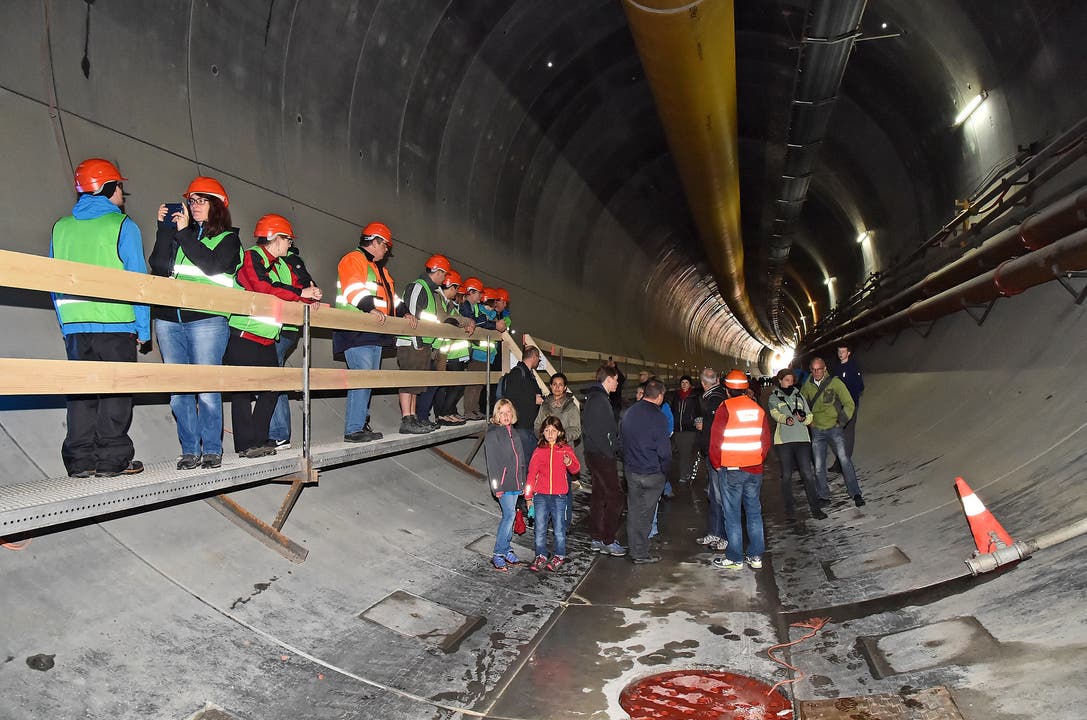 Impressionen vom «Tag des offenen Tunnels» beim Eppenberg
