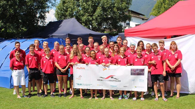 Das Team von Swim Regio Solothurn an den Schweizer Meisterschaften.