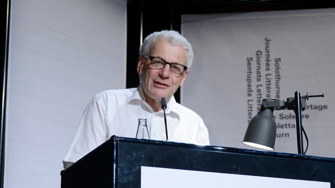 Kurt Fluri, der amtierende Stadtpräsident, an den Literaturtagen.
