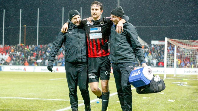 Sandro Burki leidet immer noch an den Nachwehen der Verletzung, die er sich Anfang März im Cup-Viertelfinal gegen den FC Luzern (3:5) zugezogen hat.