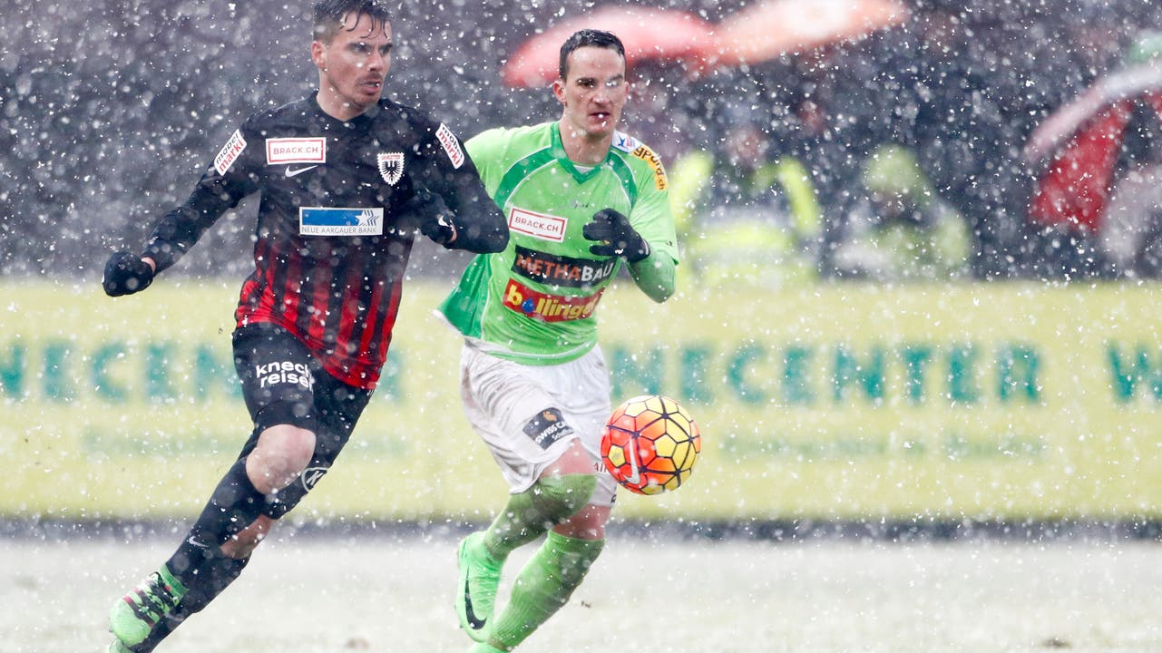 Das letzte Duell der beiden Mannschaften fand im Februar im verschneiten Brügglifeld statt. Aarau und Schaffhausen trennten sich 2:2-Unentschieden.