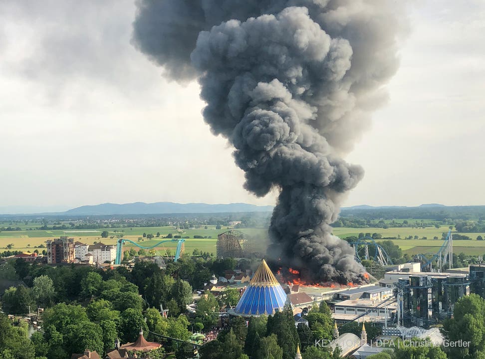 Bilder vom Inferno im Europapark vom Samstag, 26. Mai 2018.