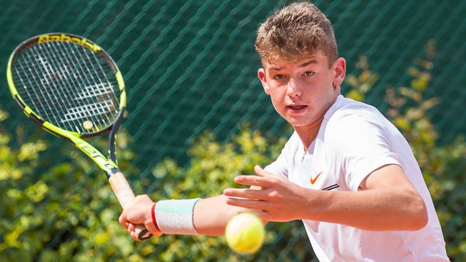 Der 14-jährige Jérôme Kym aus Möhlin hat in Prag bei einem ITF-Turnier der Altersklasse U18 den Final erreicht.