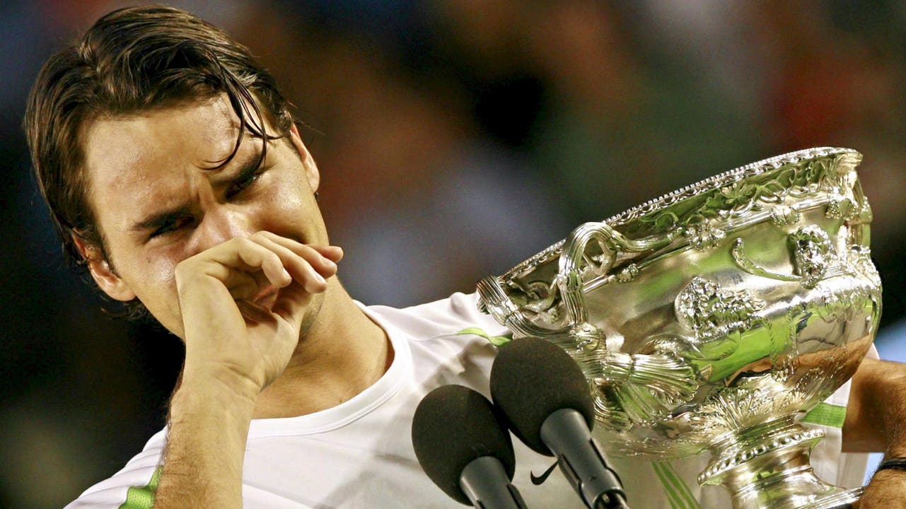 2006 vs Marcos Baghdatis (CYP): 5:7, 7:5, 6:0, 6:2 Federer gewinnt nach Wimbledon und den US Open das dritte Grand-Slam-Turnier in Folge. In der vierten Runde zwingt ihn Tommy Haas über die volle Distanz. Es ist sein siebter Major-Titel.
