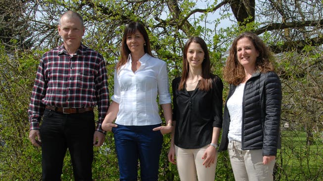 Gemeinderatskandidaten SP Halten: Peter Fuchs, Patricia Kofmehl, Marion Kaufmann, Daniela Gilgen