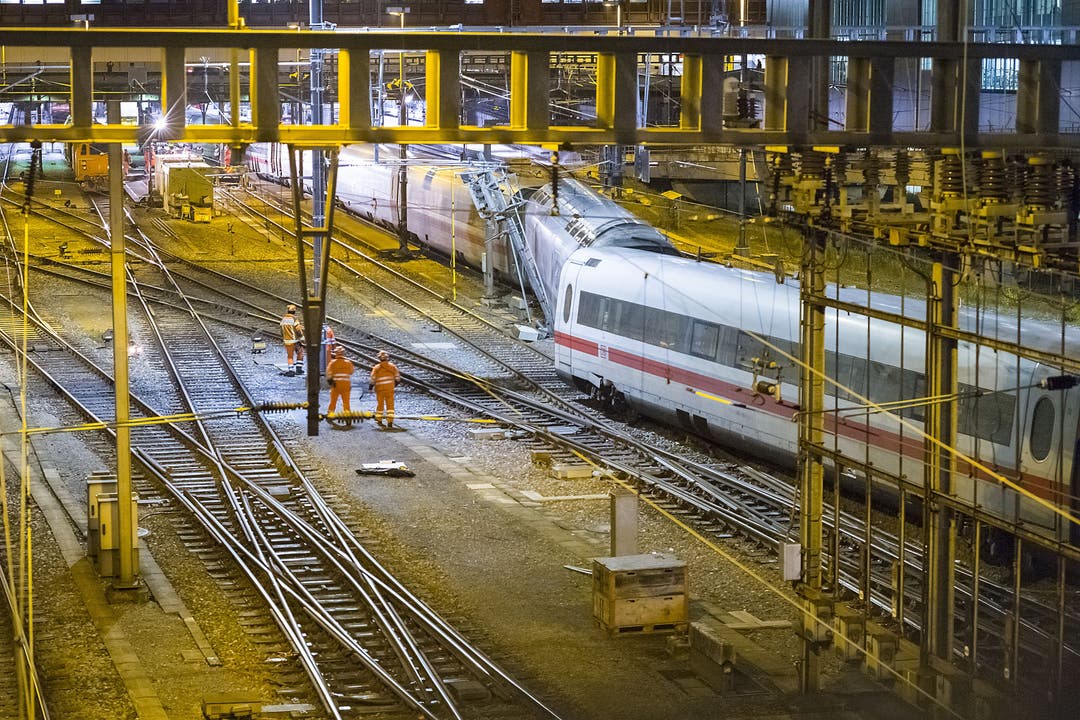 Am 29.11.17 ist in Basel ein ICE der Deutschen Bahn entgleist.