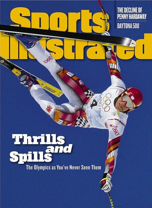 Das spekatuläre Bild von Carl Yarbrough auf dem Cover von Sports Ilustrated.