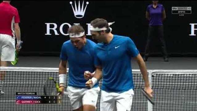 Das Traum-Doppel Federer-Nadal siegt im Laver Cup.