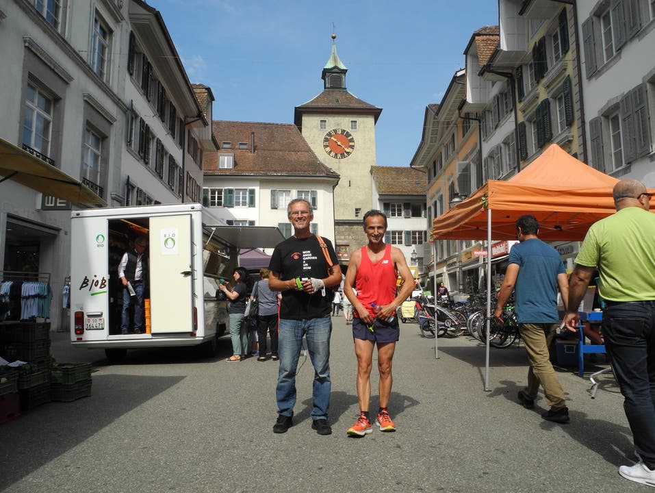 Ultramarathonläufer Eusébio Bochons in Solothurn