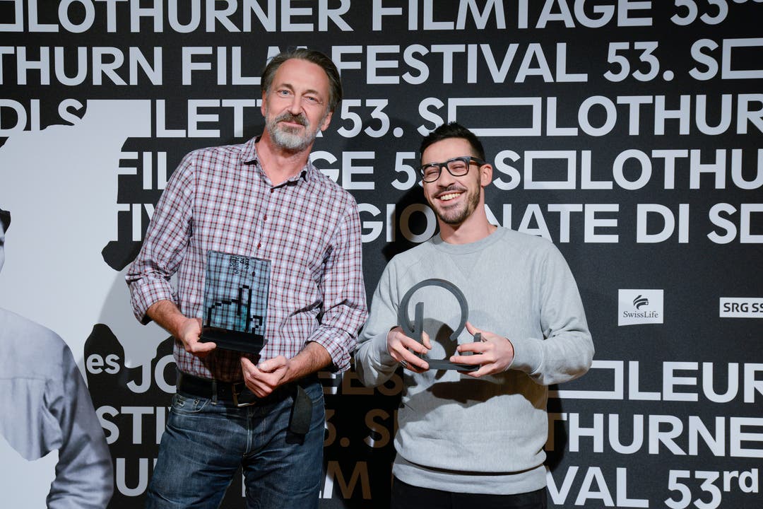 Die Preisträger: Bernard Weber erhält den «Prix du Public» und Karim Sayad den «Prix de Soleure».