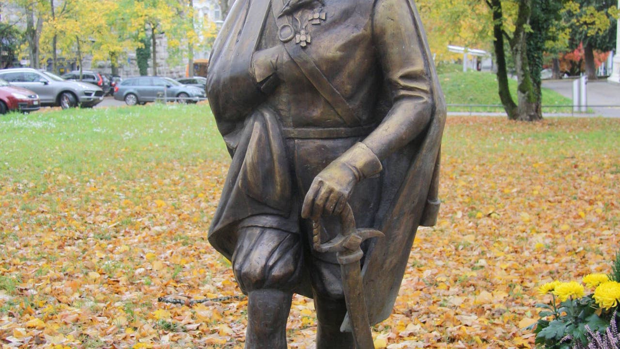 Die jetzige, neue Figur im Stadtpark, Tadeusz Kosciuszko