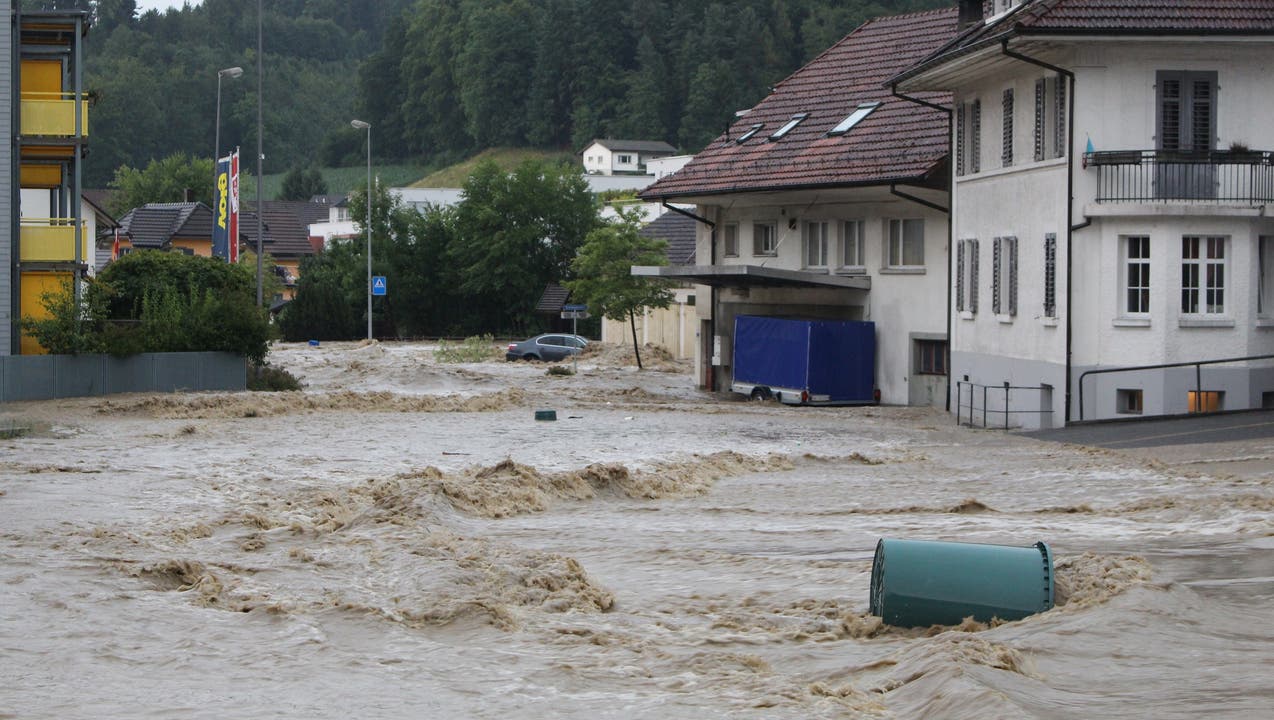 Überschwemmung in Uerkheim