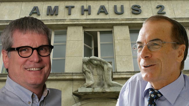 Beide kandidieren: Der bisherige Amtsinhaber Markus Zubler und der wilde FDP-Kandidat Rolf Hofer.