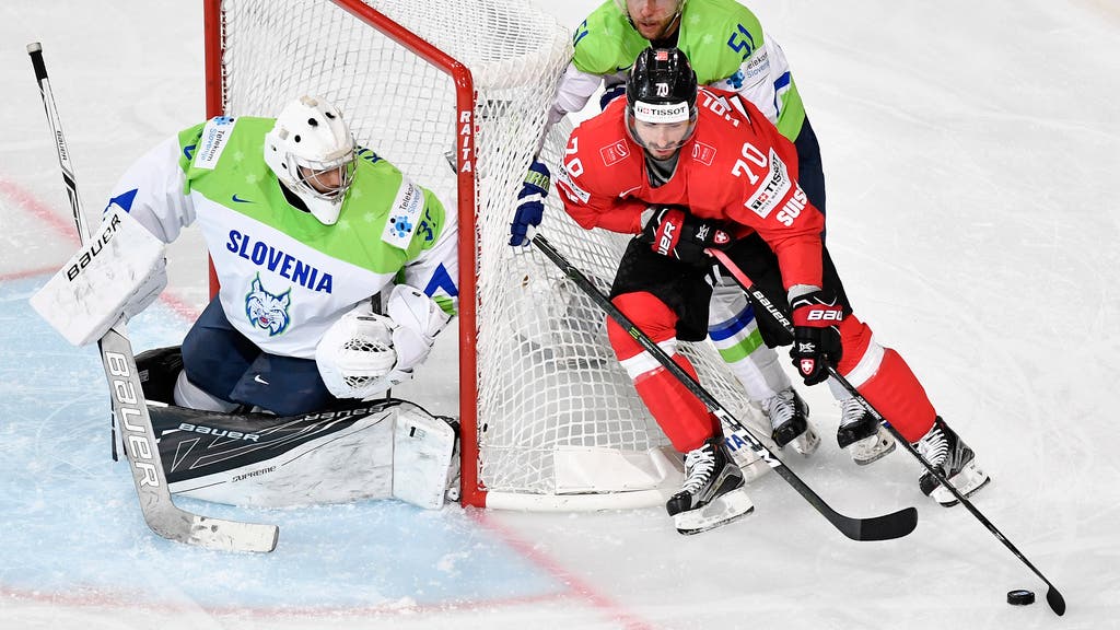 Die Schweiz spielt im ersten Spiel der Eishockey-WM 2017 gegen Slowenien.