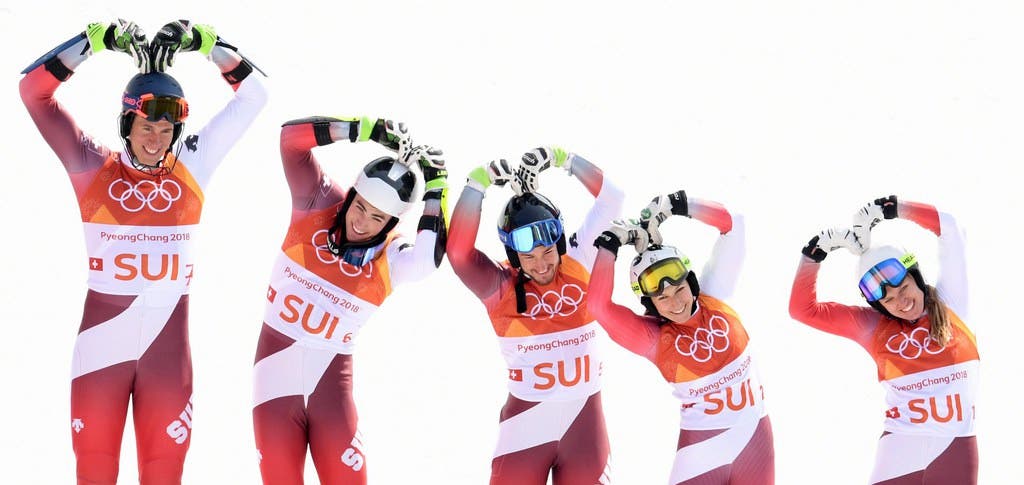 Der Teamspirit stimmt bei den Schweizer Goldmedaillen-Gewinnern.