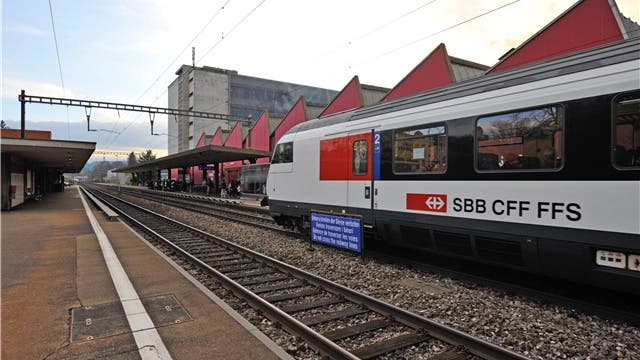 Auf der SBB-Strecke Olten-Aarau kommt es am Wochenende zu Einschränkungen im Bahnverkehr. (Archiv)