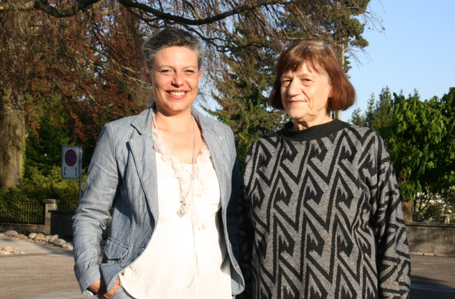 Cristina Pitschen-Loderer (links) übernahm von Rita Mosimann die operative Leitung der Spitex Grenchen.