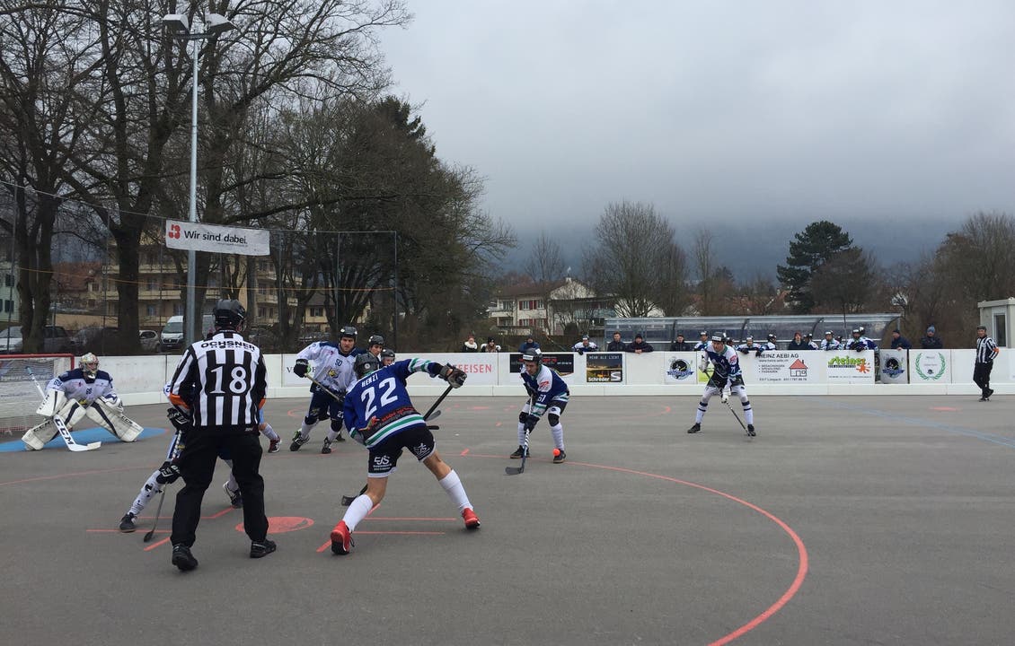 Playoffspiel des SHC Grenchen-Limpachtal gegen den SHC La Chaux-de-Fonds (März 2018)