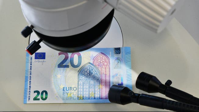 Vor einigen Wochen wurden im Raum Solothurn falsche 20 Euro-Banknoten festgestellt.