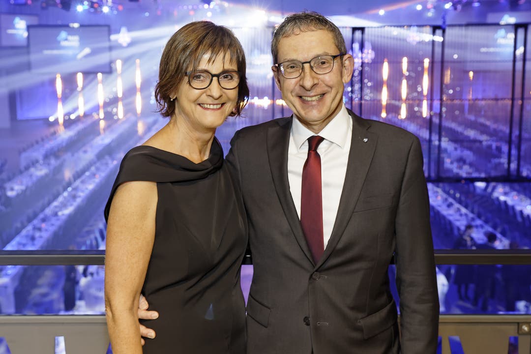 Regierungsrat Urs Hofmann und Ehefrau Monika Graf.