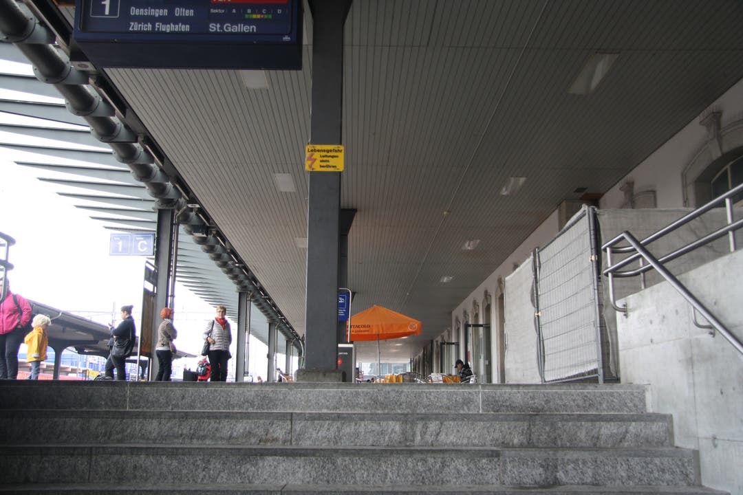 Baustelle am Solothurner Hauptbahnhof