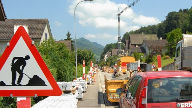 Symbolbild: Bauarbeiten an der Allmendstrasse.