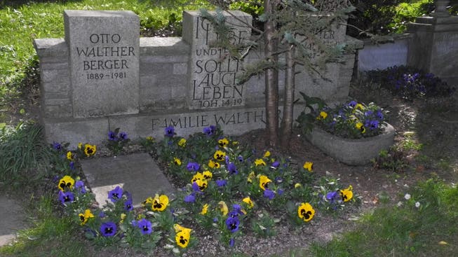 Das Familiengrab Walther: Hier ist der edle Spender in der Nähe seiner Liebsten begraben.