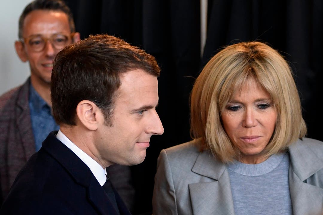 Brigitte Trogneux und ihr Ehemann Emmanuel Macron.
