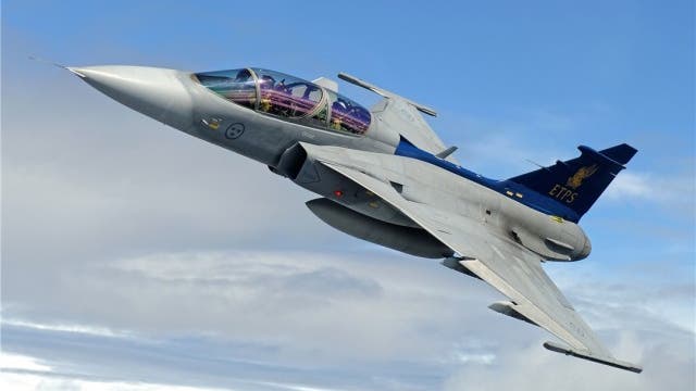 Der schwedische Kampfjet Gripen: Im Mai 2014 lehnte das Volk den Kauf dieser Flugzeuge ab.
