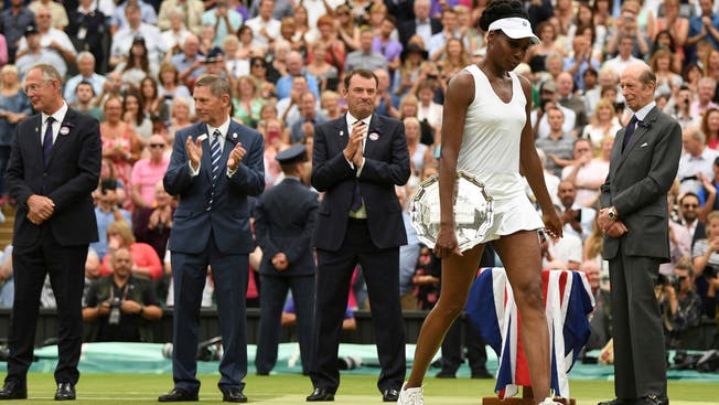 Enttäuscht: Venus Williams verliert den Final gegen die Spanierin Garbine Muguruza.