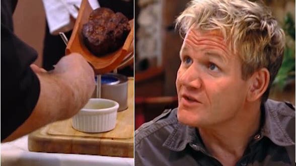 Restaurant-Albtraum: Starkoch Gordon Ramsay bekommt Filet auf einem Dachziegel serviert