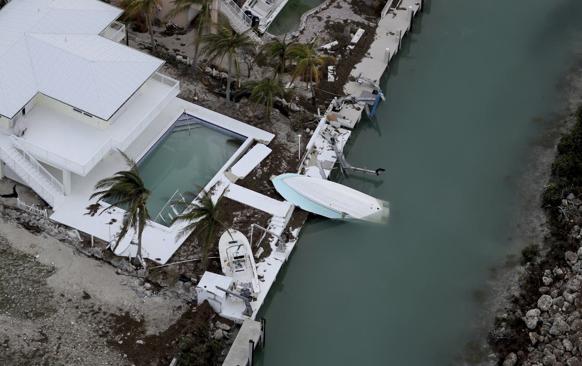 Der Sturm hat auch vor den Wohlhabenden nicht halt gemacht: ein zerstörtes Anwesen in Duck Key (Florida).
