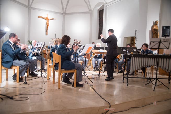 Die Musikgesellschaft Luterbach mit ihrem traditionellen Adventskonzert, das auch der dritte Jubiläumsanlass war.