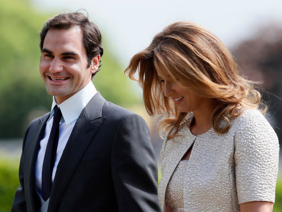 Roger und Mirka Federer - hier im Mai als Gäste der Hochzeit von Pippa Middleton und James Matthew - sind befreundet mit Prinz William und seiner Frau Kate. Jüngst haben sie mit ihren vier Kindern einen Spielnachmittag bei den Royals verbracht.