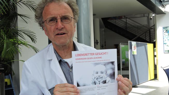 Manfred Gartner will mit der geplanten Aktion am 22. Juni, zusammen mit Swiss Blood Stem Cells, auf Leukämie aufmerksam machen.