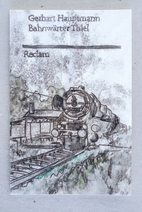Ihre Zeichnung ziert nun das Titelblatt des Reclam-Buches «Bahnwärter Thiel».