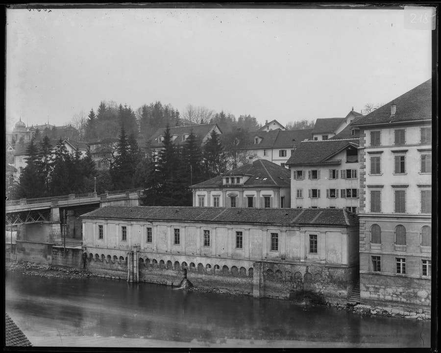 Inhalatorium Limmathof, um 1899 Historisches Museum Baden, Fotohaus Zipser, Q. 12.1.218